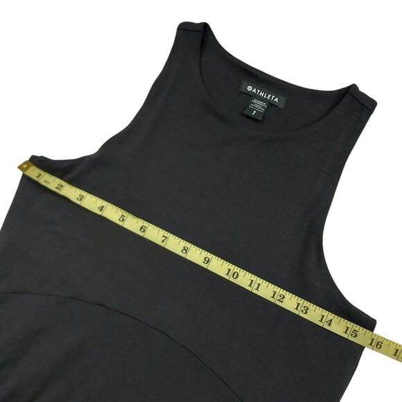 Athleta Santorini Thera Dress Womens Small Black Lightweight Athleisure Travel - Picture 10 of 11